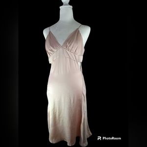 Unveil Silky Slip Dress Pink NWT Small